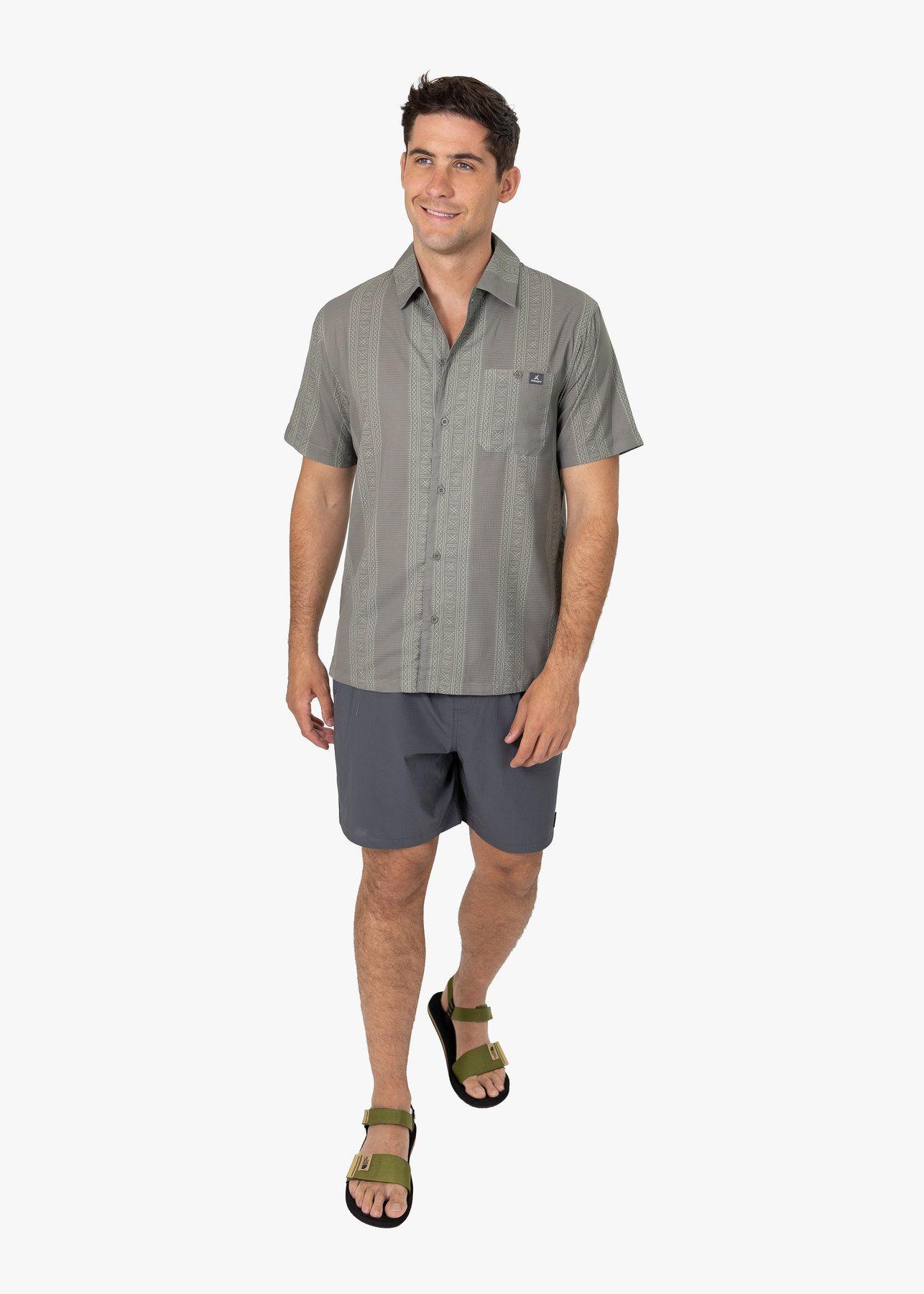 Camisa Andesgear Hombre Colico Ss Gris V2-3
