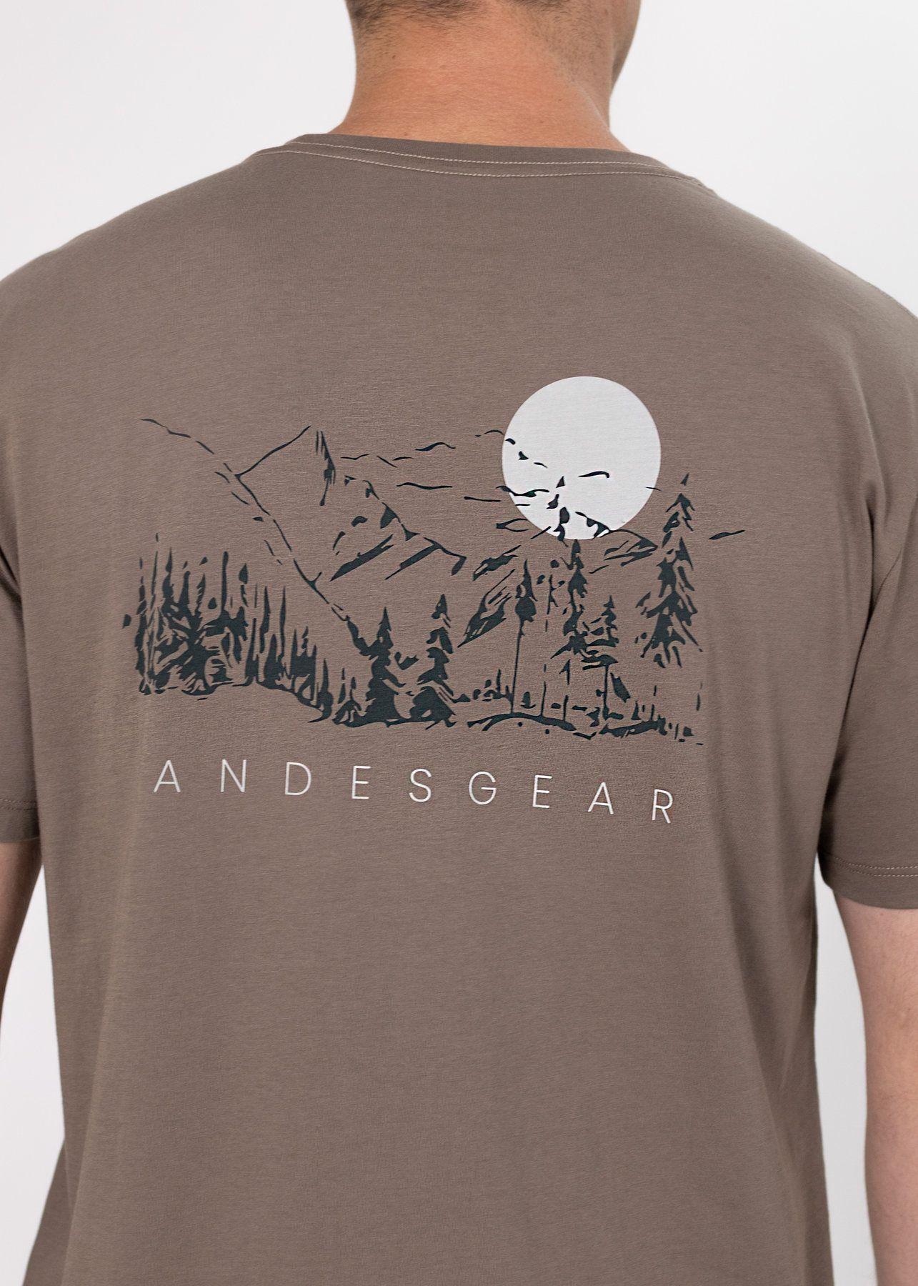 Polera Andesgear Hombre Paisaje Marrón-4