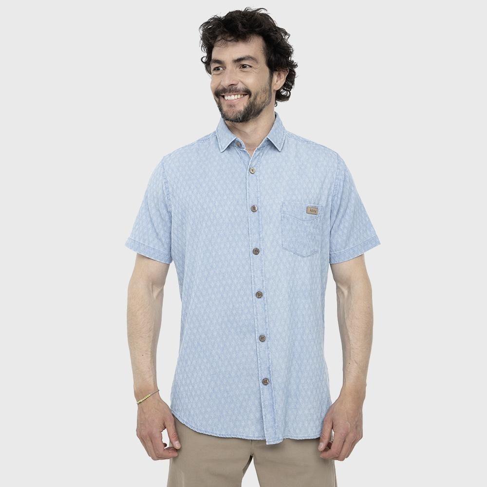 Camisa Kivül Hombre Fros Mc Celeste-0