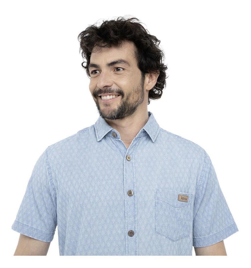 Camisa Kivül Hombre Fros Mc Celeste-3
