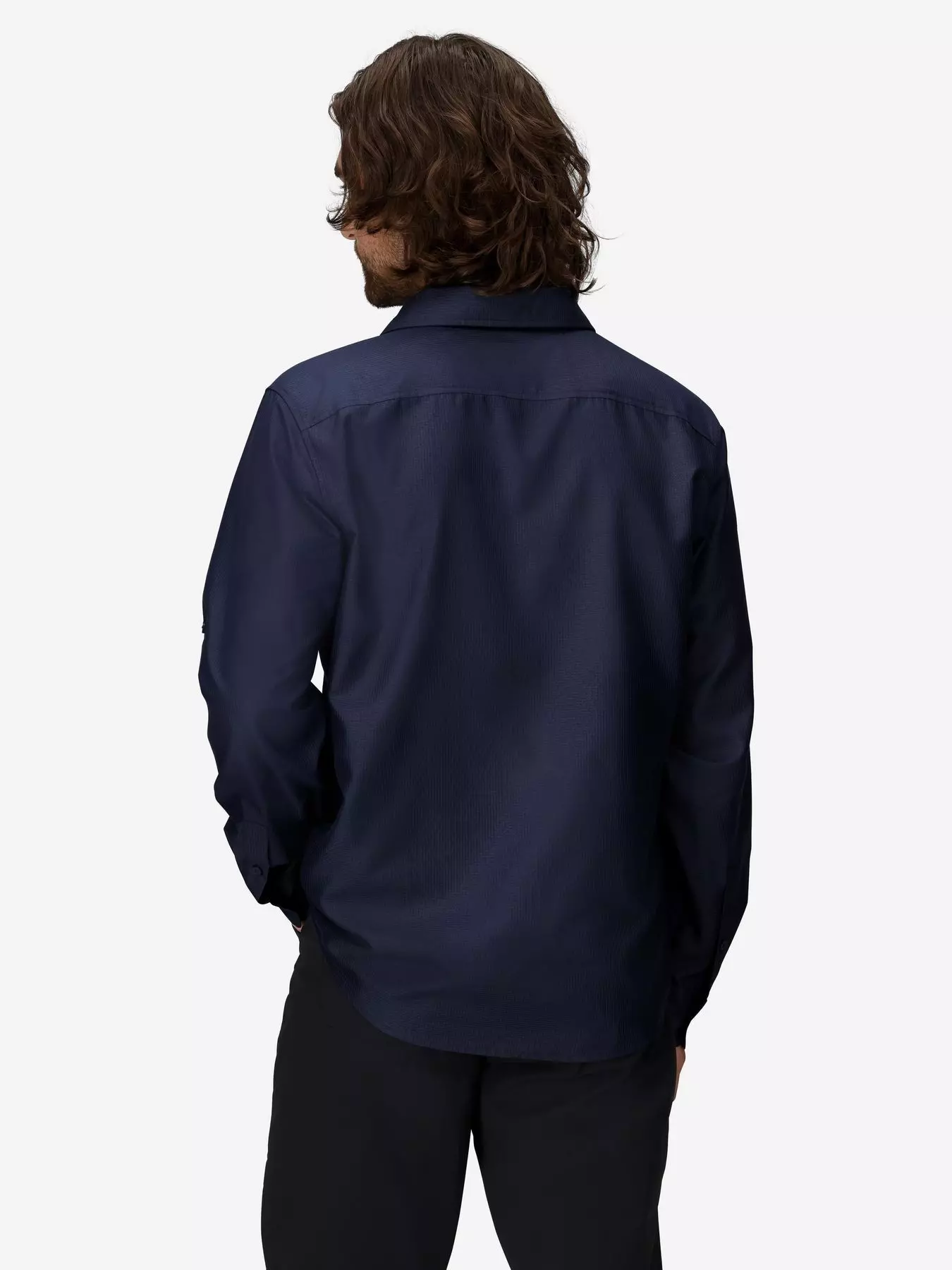 Camisa Marmot Hombre Arex Ls Azul-1