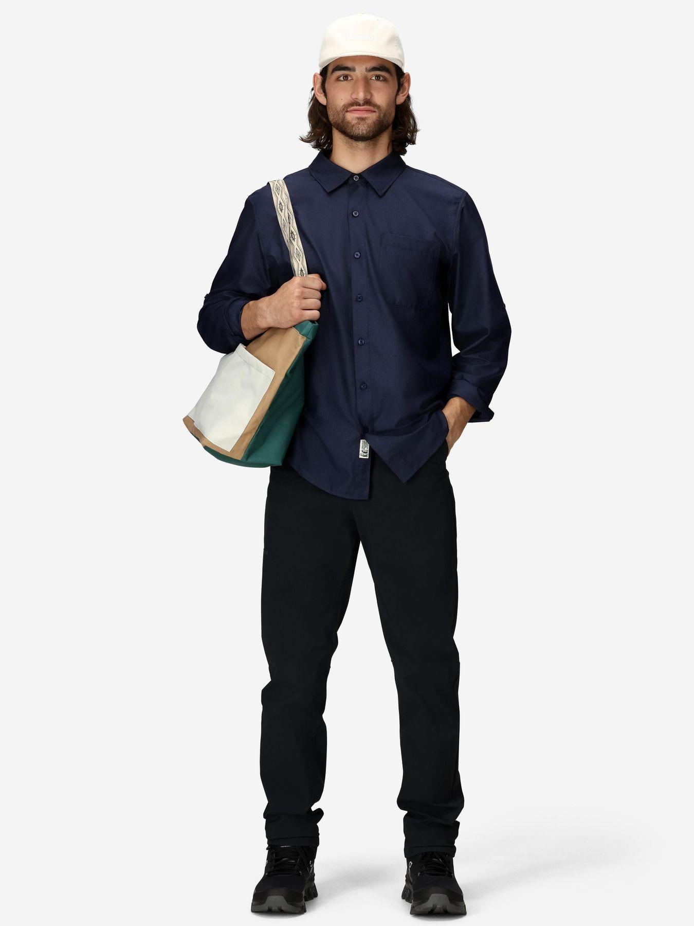 Camisa Marmot Hombre Arex Ls Azul-2