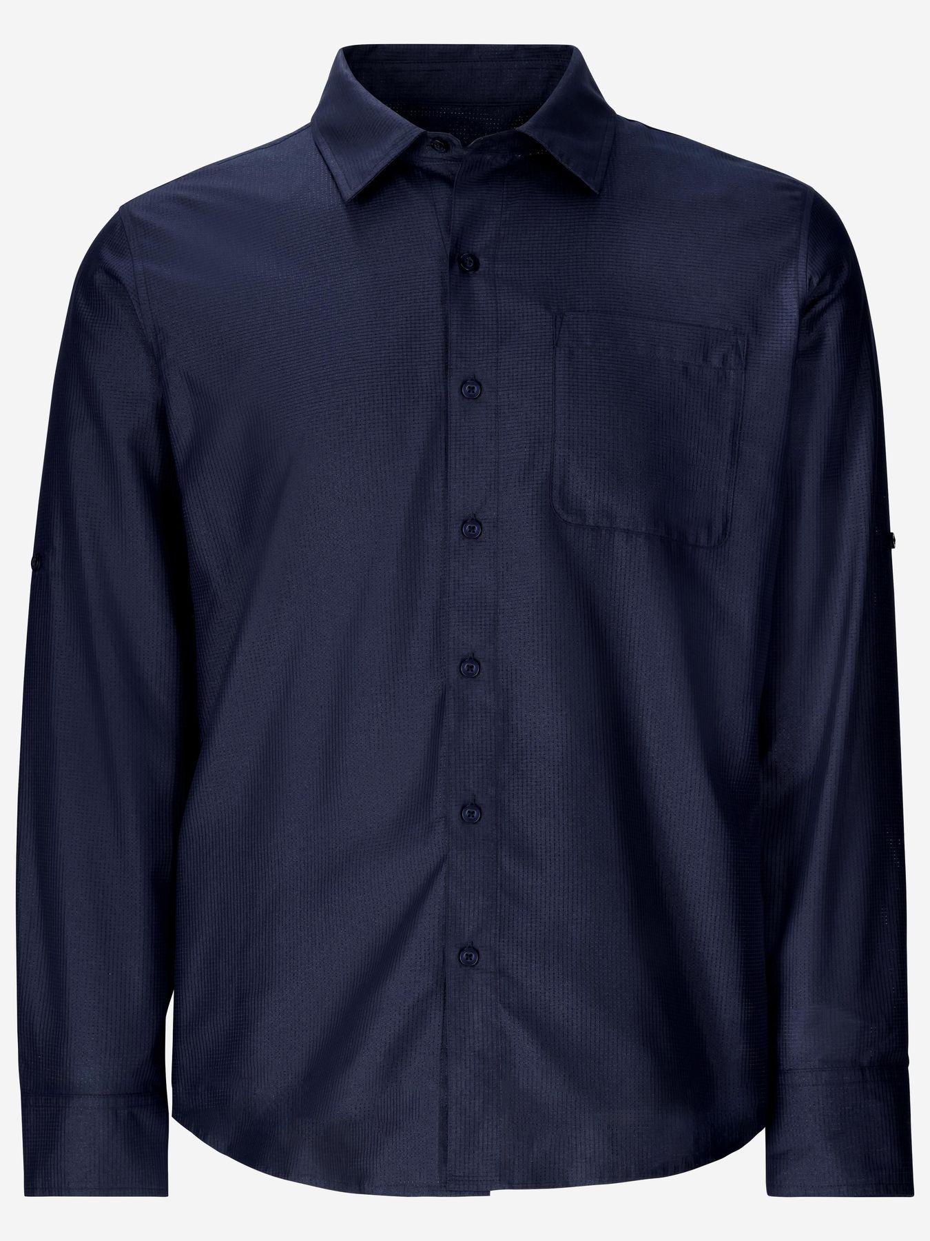 Camisa Marmot Hombre Arex Ls Azul-4