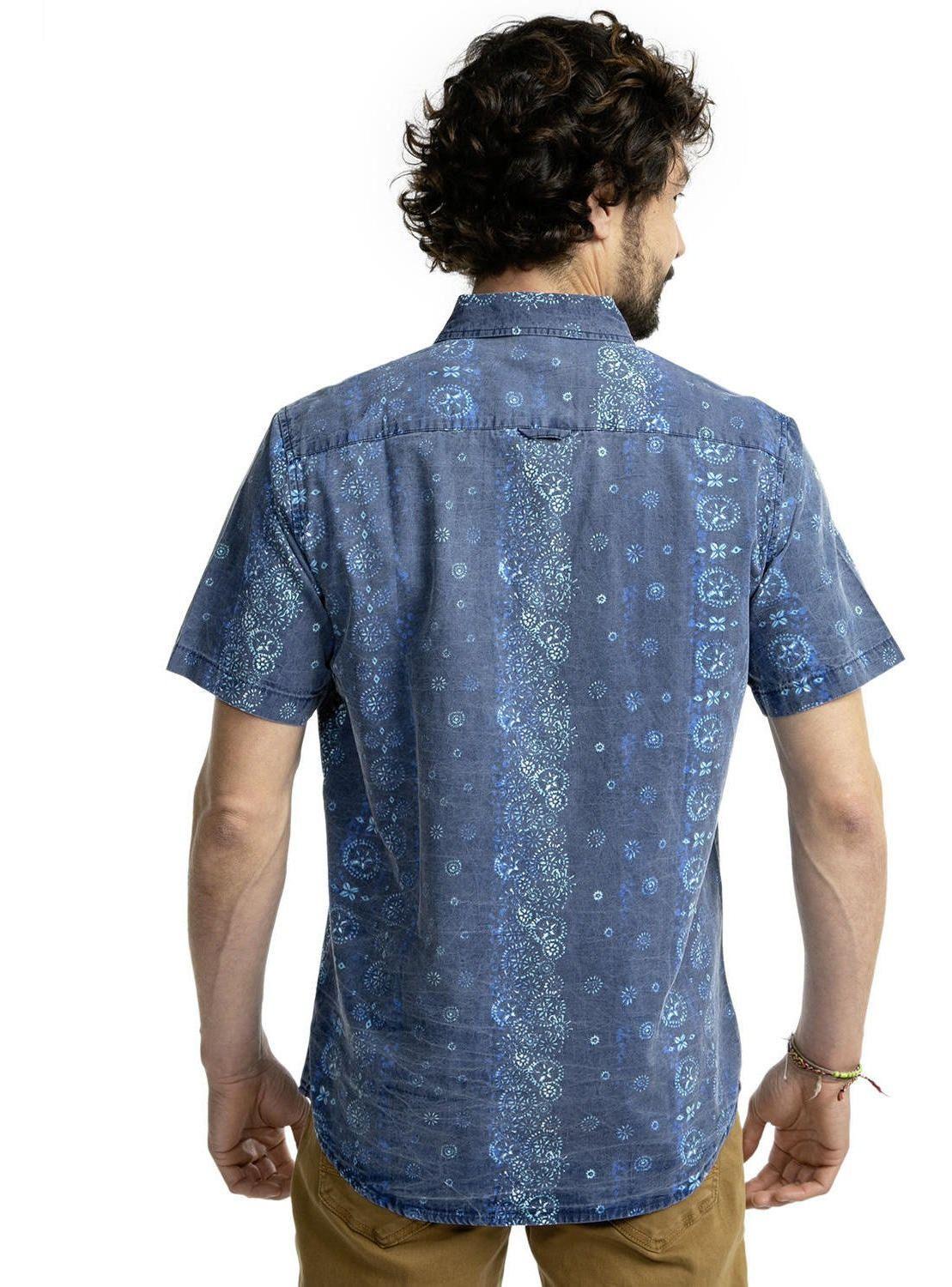 Camisa Kivül Hombre Bluk Lavada Azul Azul-2