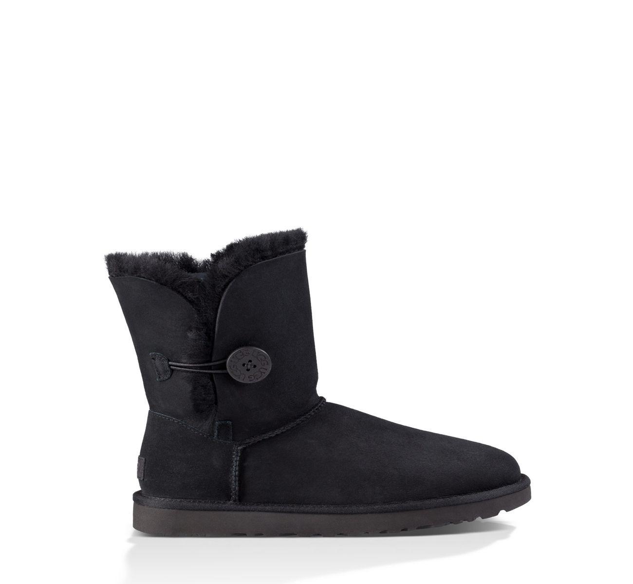 Bota UGG Mujer Bailey Button Ii Negro-1