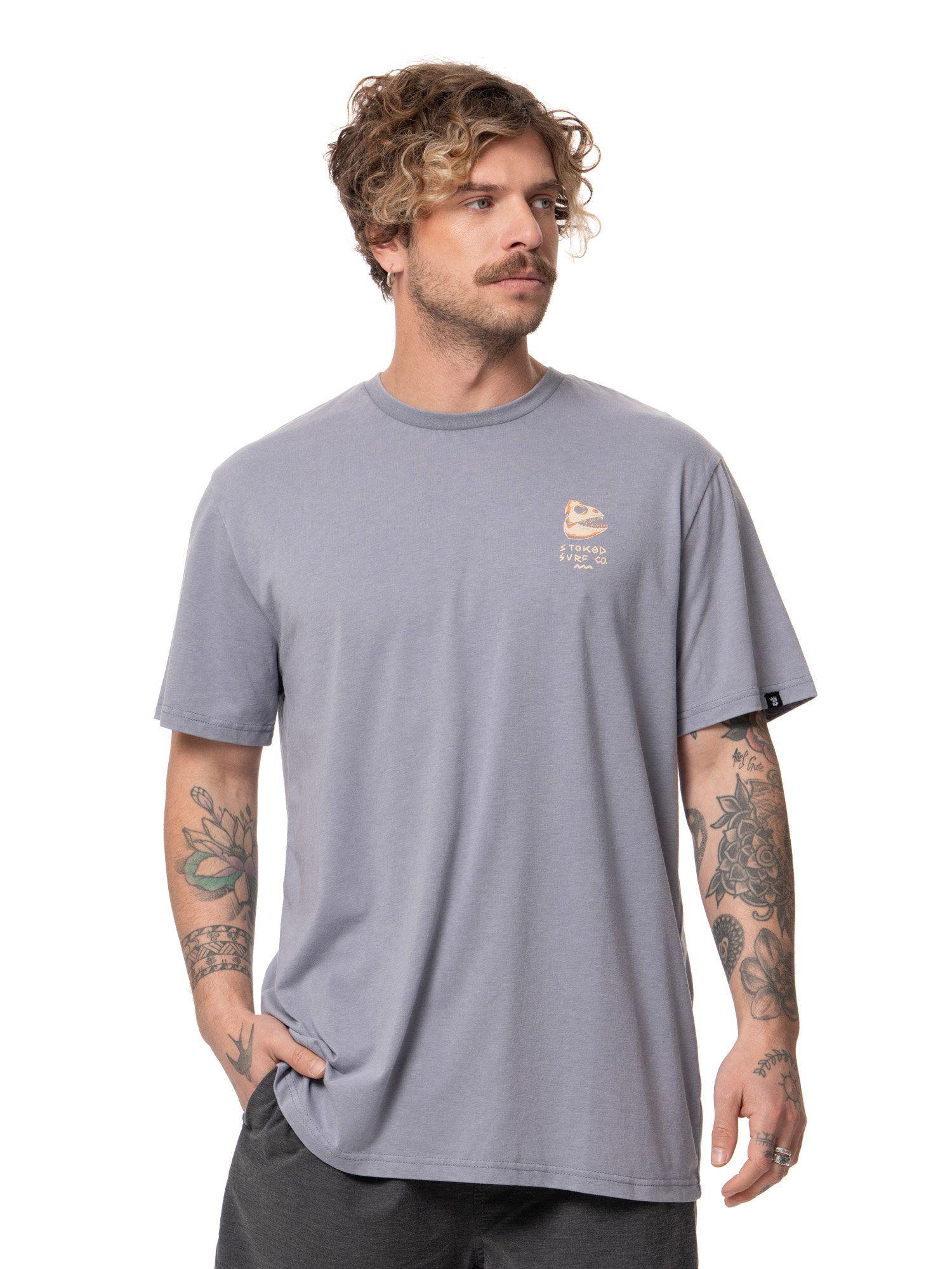 Polera Stoked Hombre Fish Azul-0