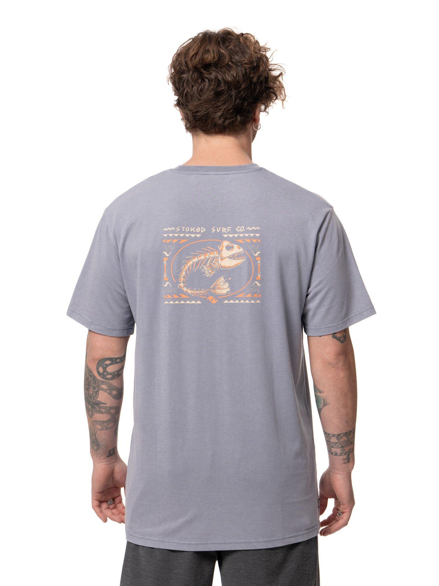 Polera Stoked Hombre Fish Azul-2