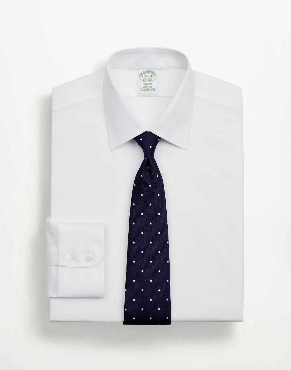 Camisa Brooks Brothers Hombre Ds Og Ni Stwl Ain Dbb Ff Np Slim Blanco-0