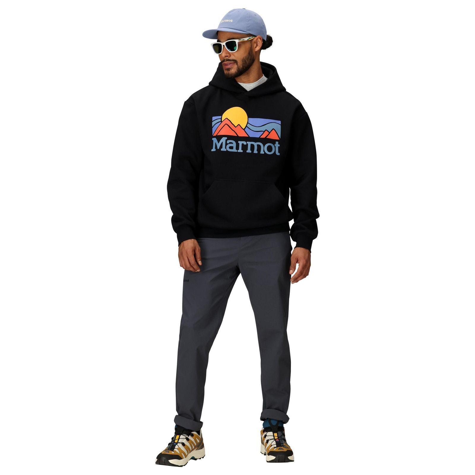 Poleron Marmot Hombre Coastal Hoody Negro-2