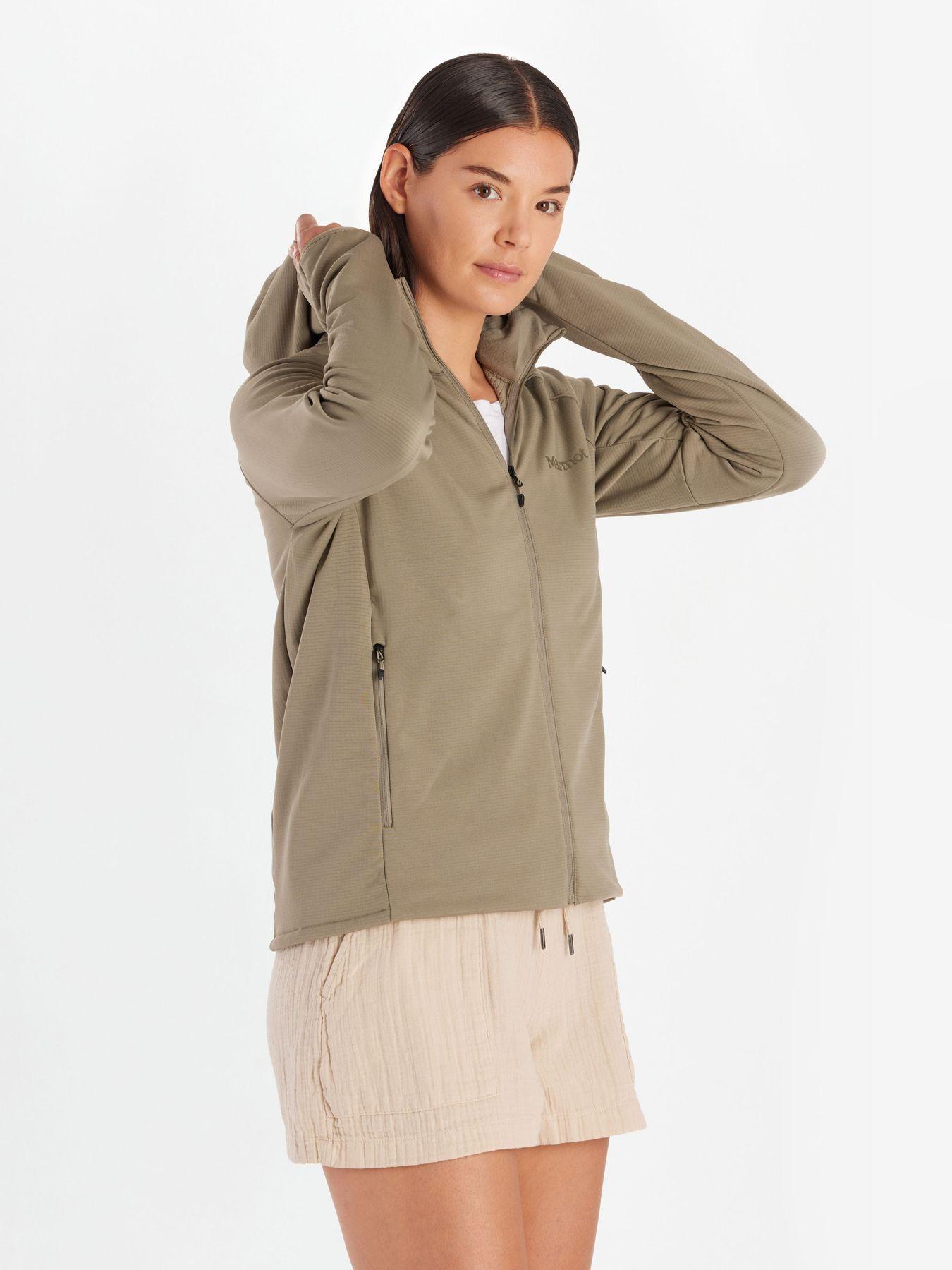 Polar Marmot Mujer Leconte Fleece Hoody Café-0