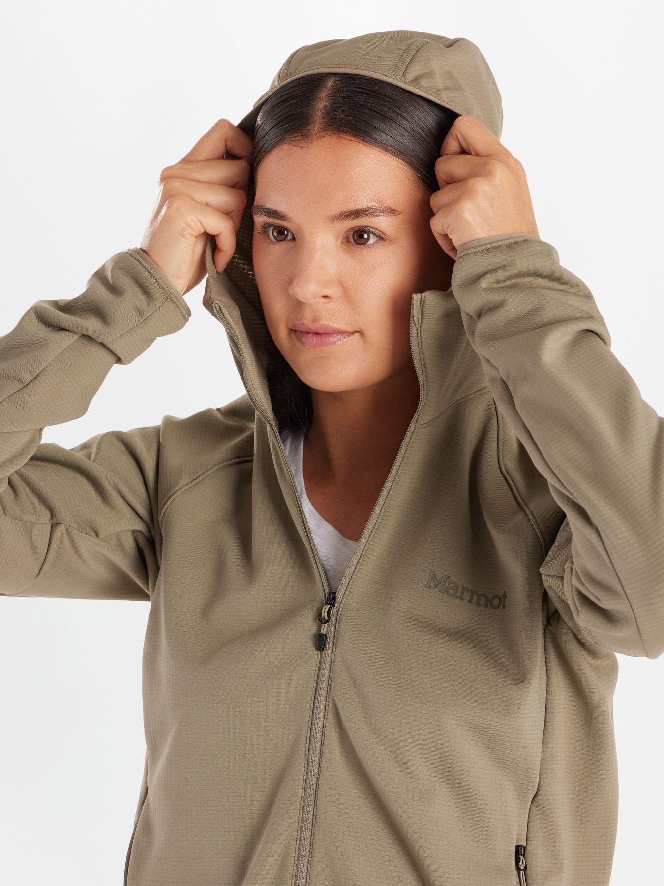 Polar Marmot Mujer Leconte Fleece Hoody Café-4