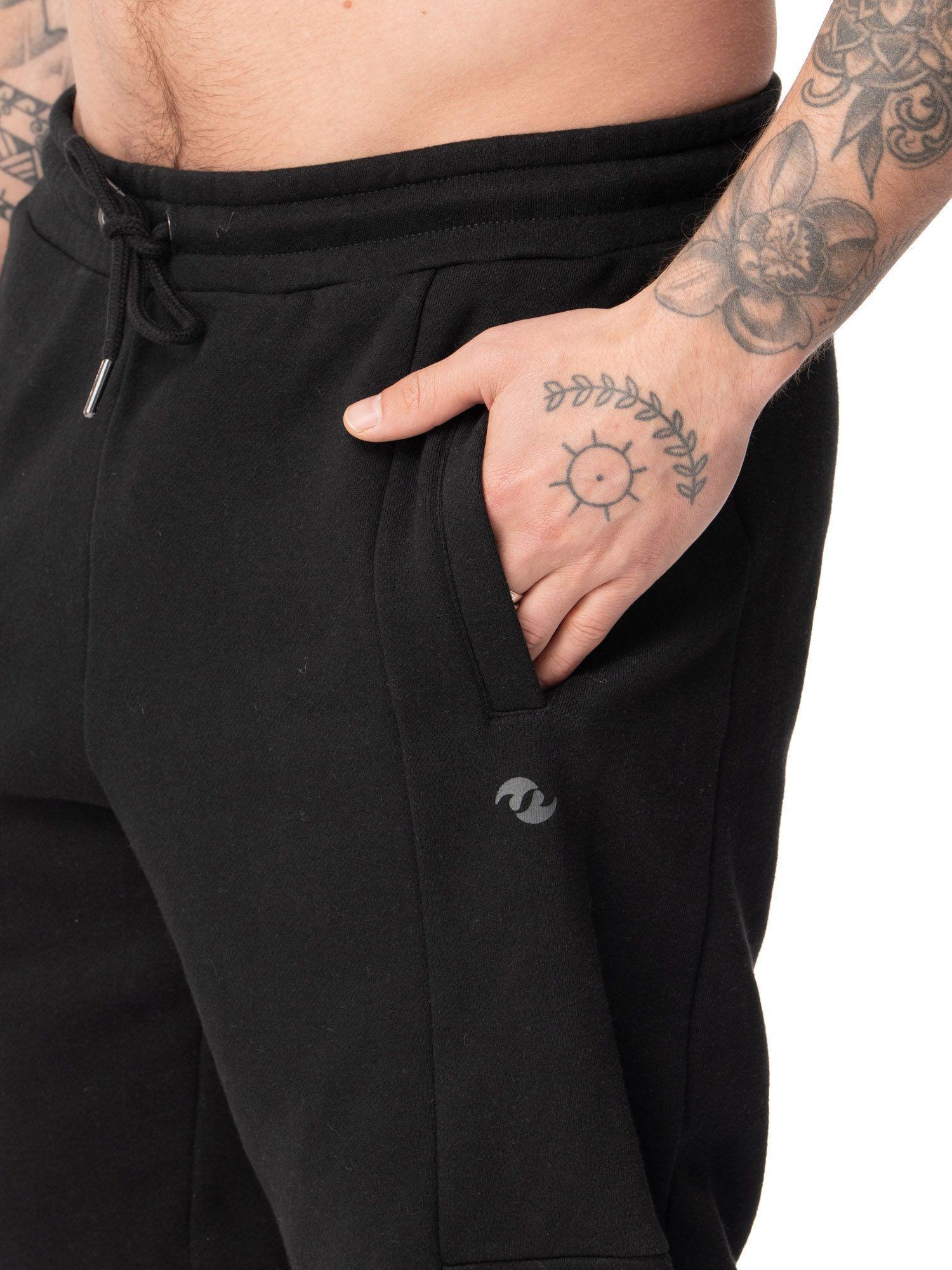 Pantalon Stoked Hombre Buzo Pal Negro.-3