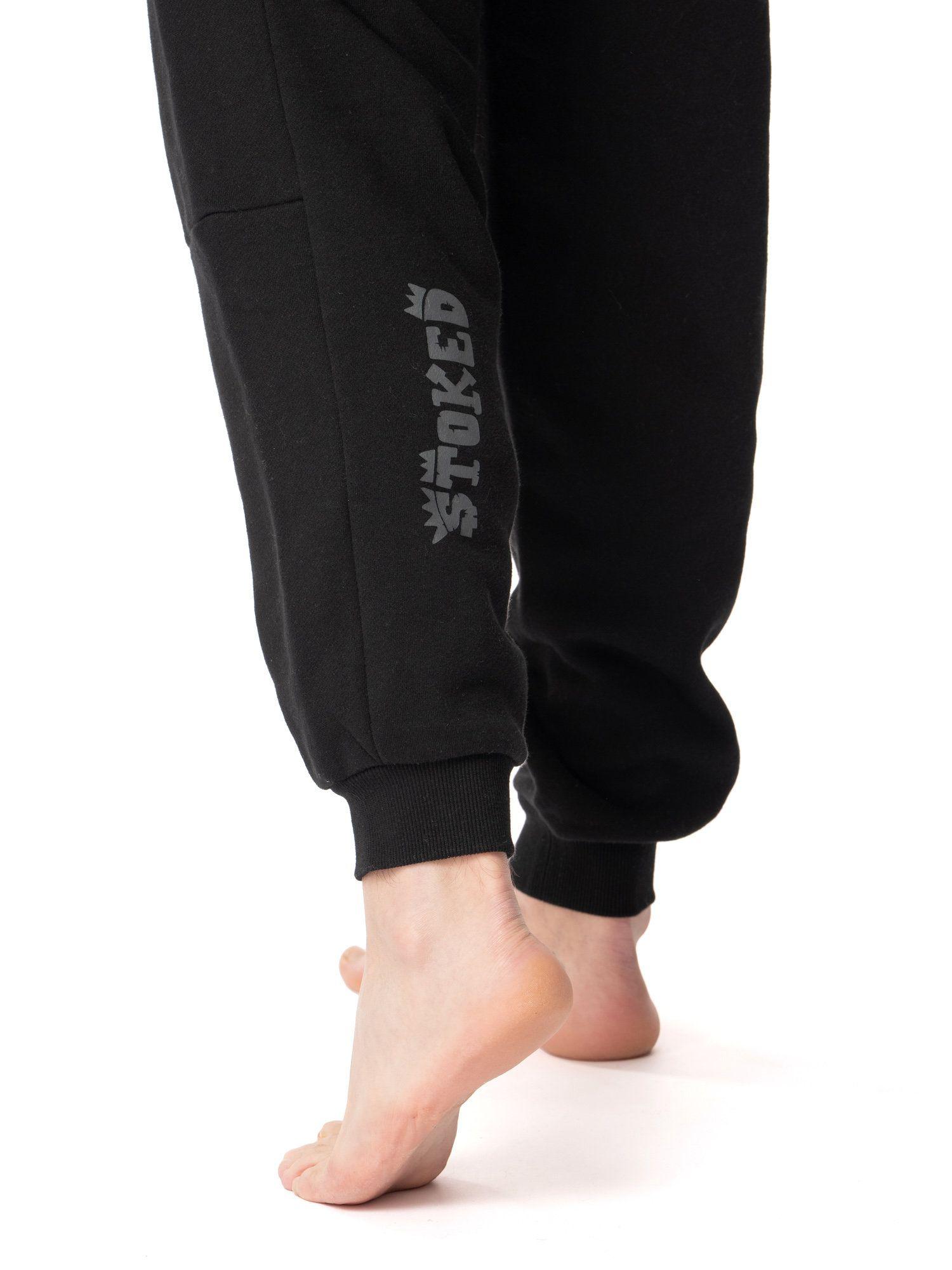 Pantalon Stoked Hombre Buzo Pal Negro.-4