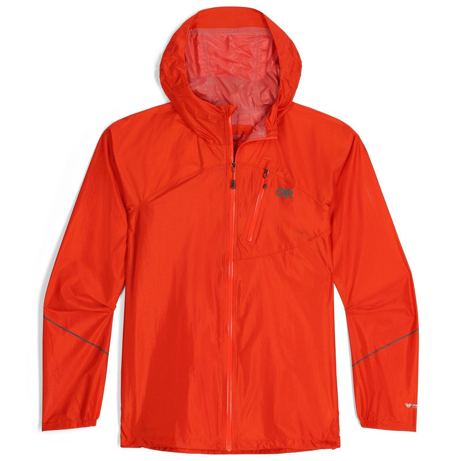 Chaqueta Outdoor Research Hombre Helium Rain Rojo-3