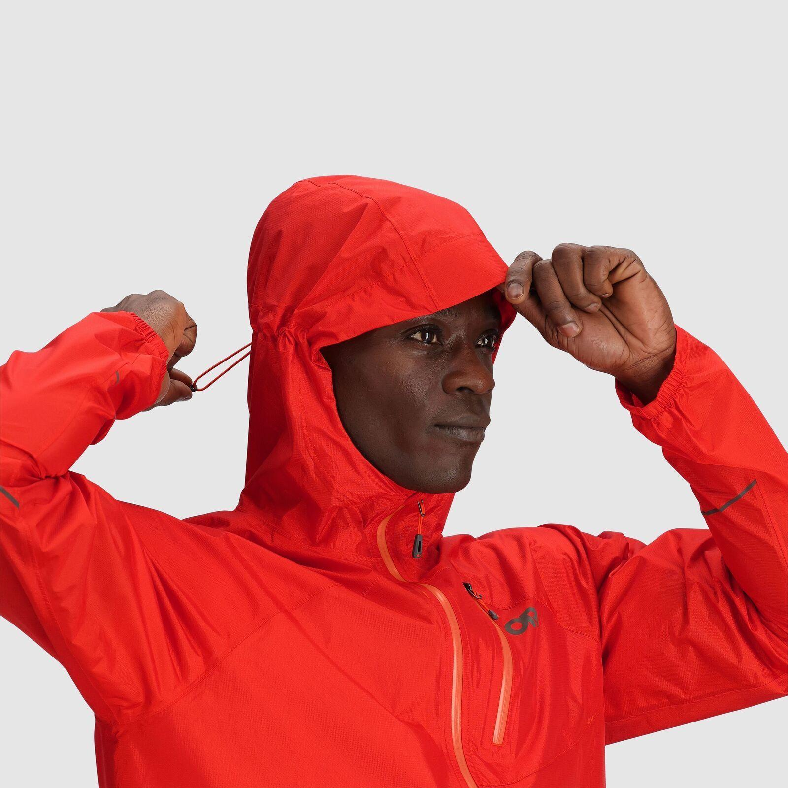 Chaqueta Outdoor Research Hombre Helium Rain Rojo-4