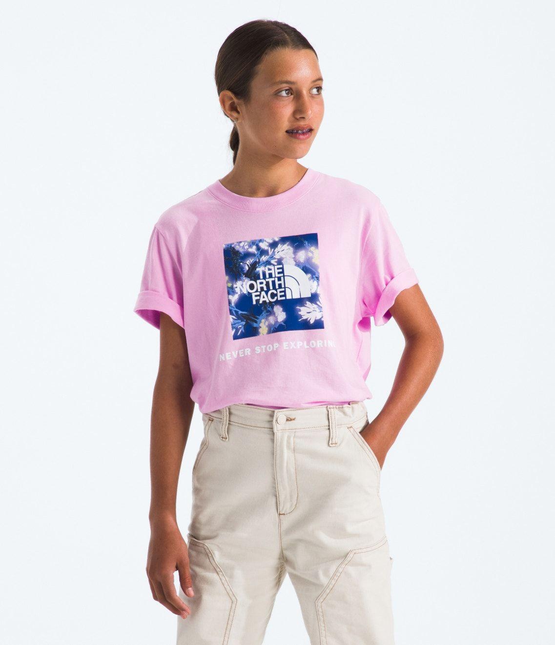 Polera The North Face Niñas y Niños Box Nse S/S Rosado-2
