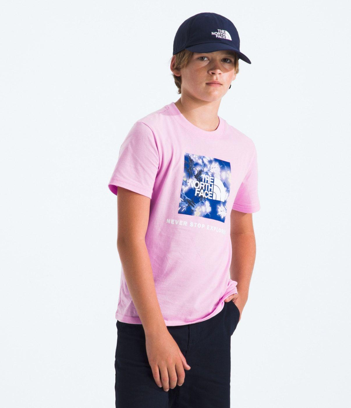 Polera The North Face Niñas y Niños Box Nse S/S Rosado-3