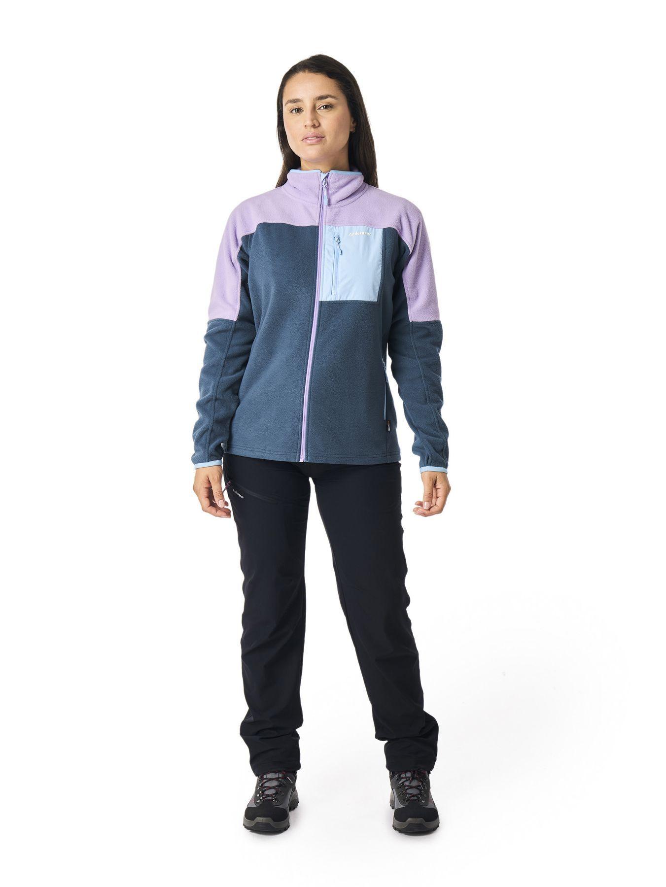 Polar Andesgear Mujer New Maihue Fullzip Azul-3