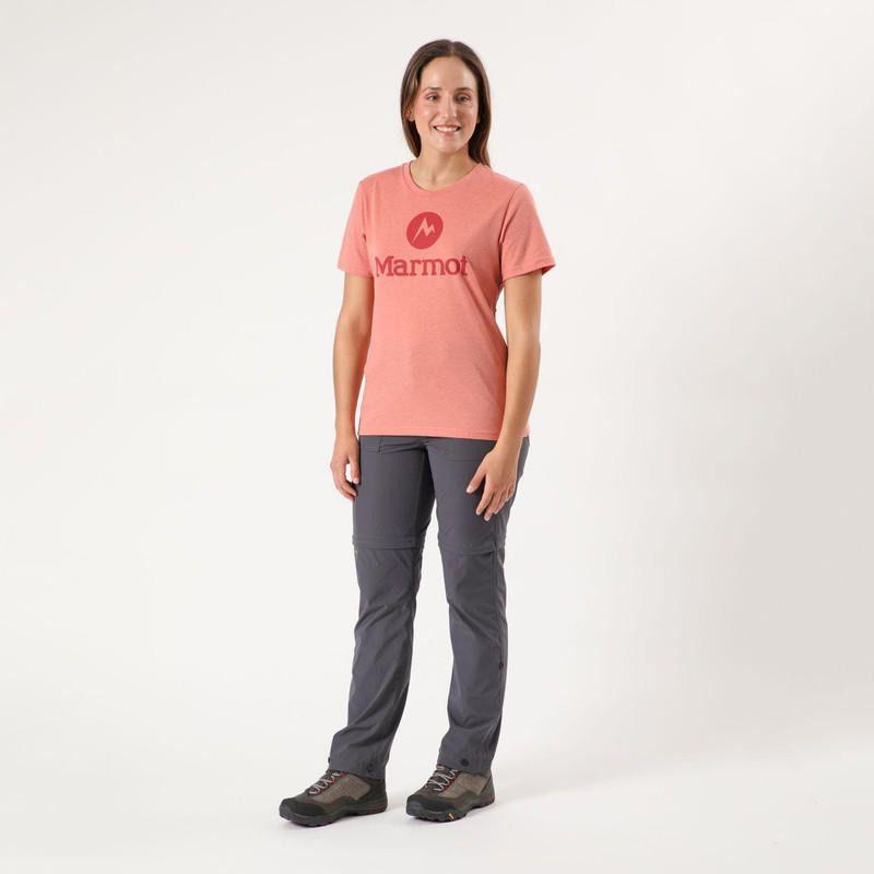 Polera Marmot Mujer Circle Logo Tee Rosa Rosado-2