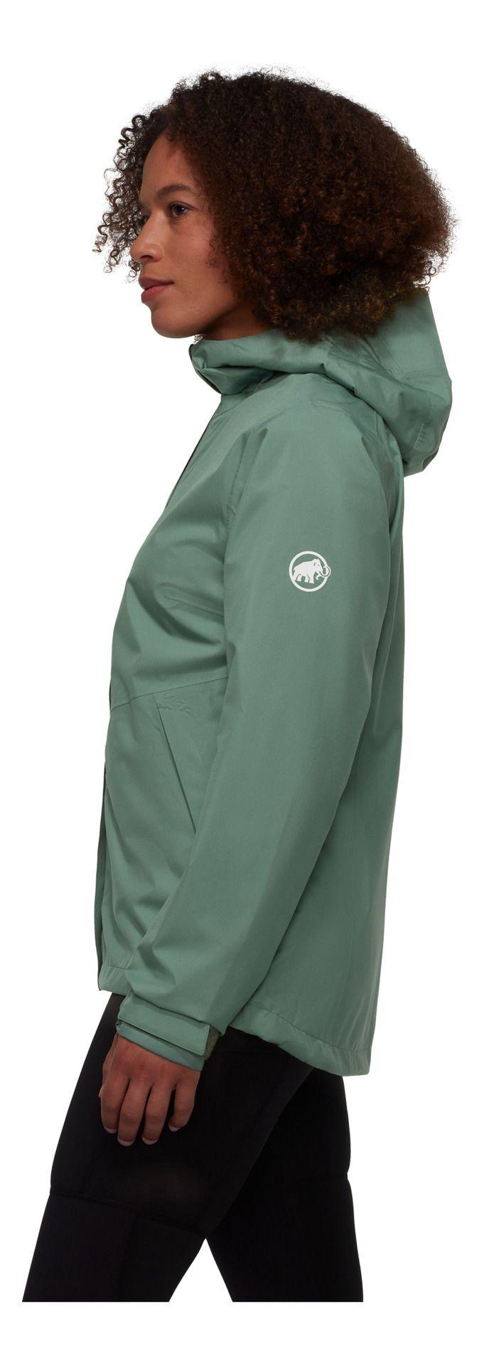 Chaqueta Mammut Mujer Alto Hs Hooded Verde-2