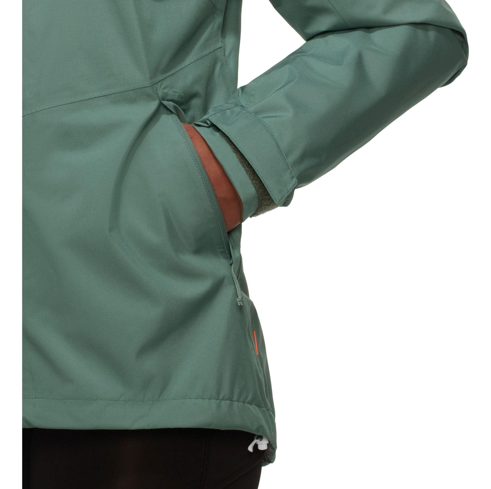Chaqueta Mammut Mujer Alto Hs Hooded Verde-4