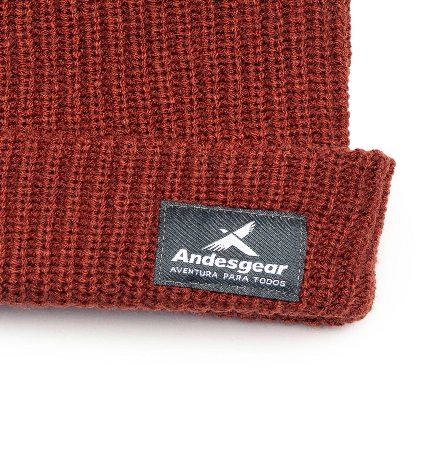 Gorro Andesgear Unisex Logo Beanie Rojo-2