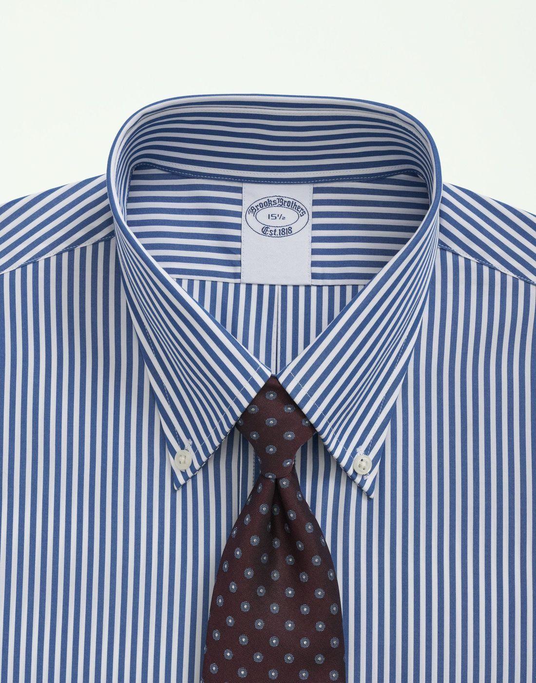 Camisa Brooks Brothers Hombre Ds Reg Fin Bc Pbd Regular Azul-1