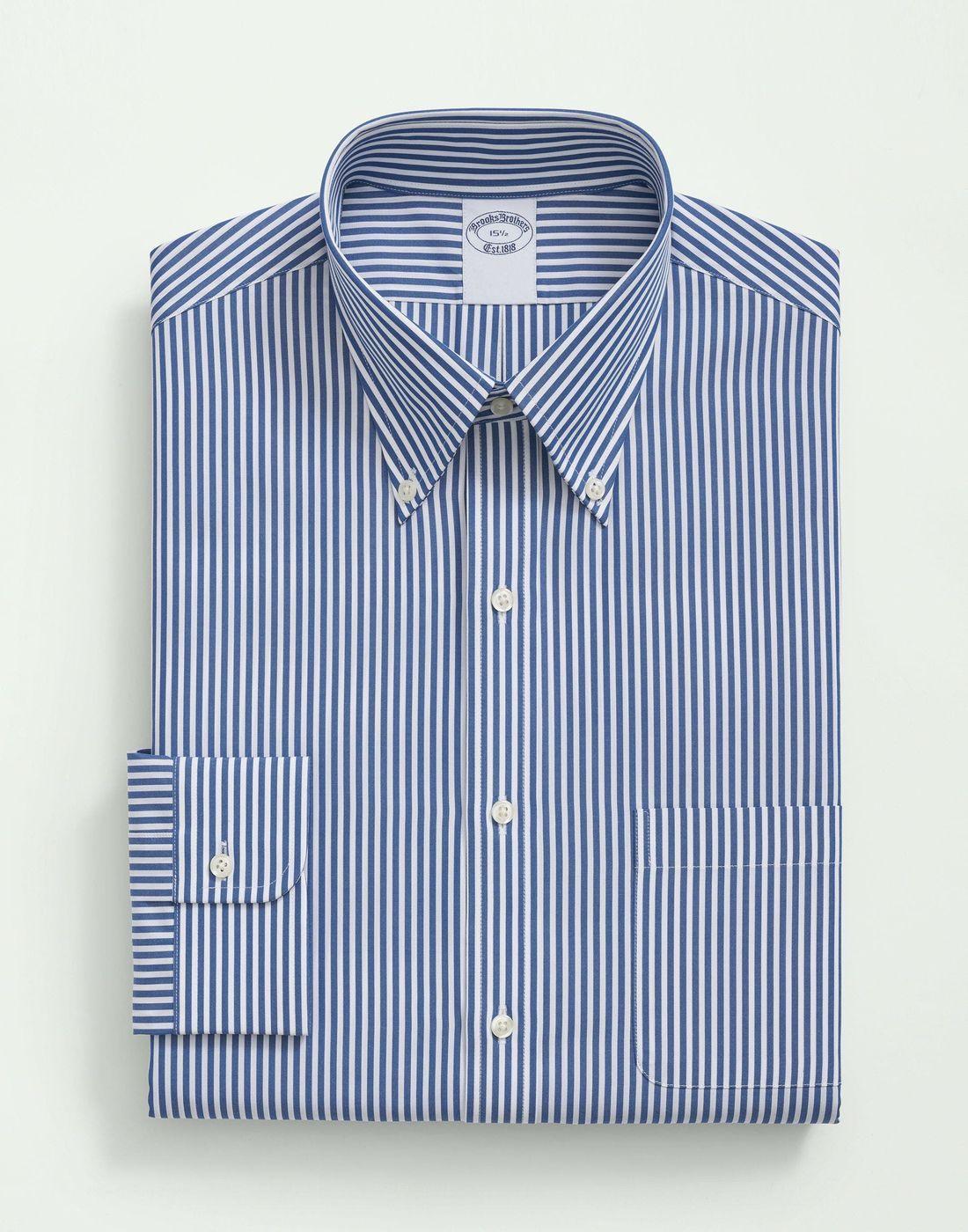 Camisa Brooks Brothers Hombre Ds Reg Fin Bc Pbd Regular Azul-2