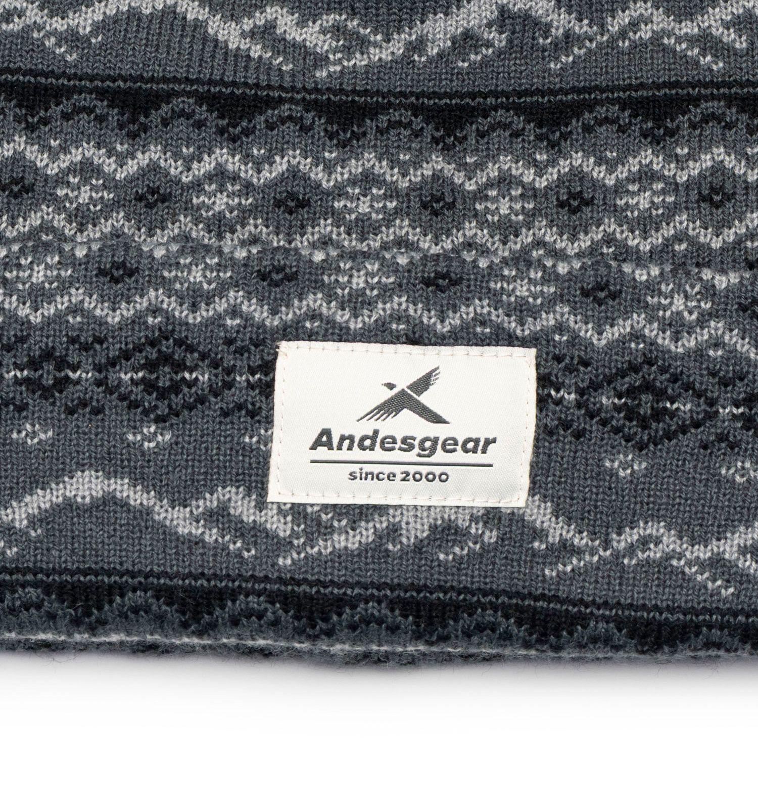 Gorro Andesgear Unisex Pompon Snow Gris-2