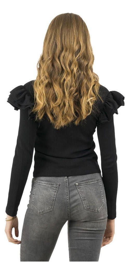 Polera Kivül Mujer Telma Manga Larga Sustentable Negro-2