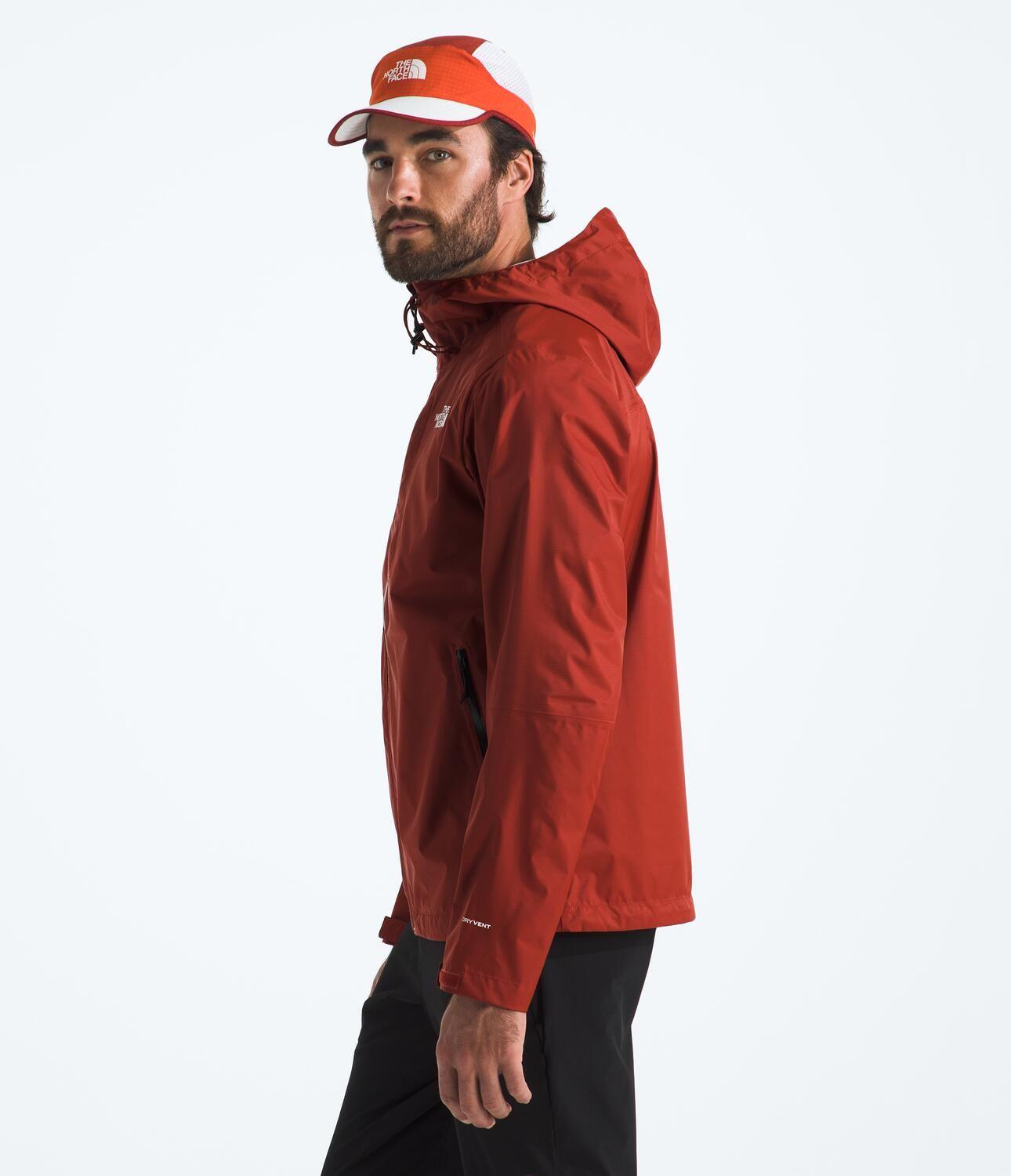 Chaqueta Impermeable Alta Vista Hombre Rojo-3