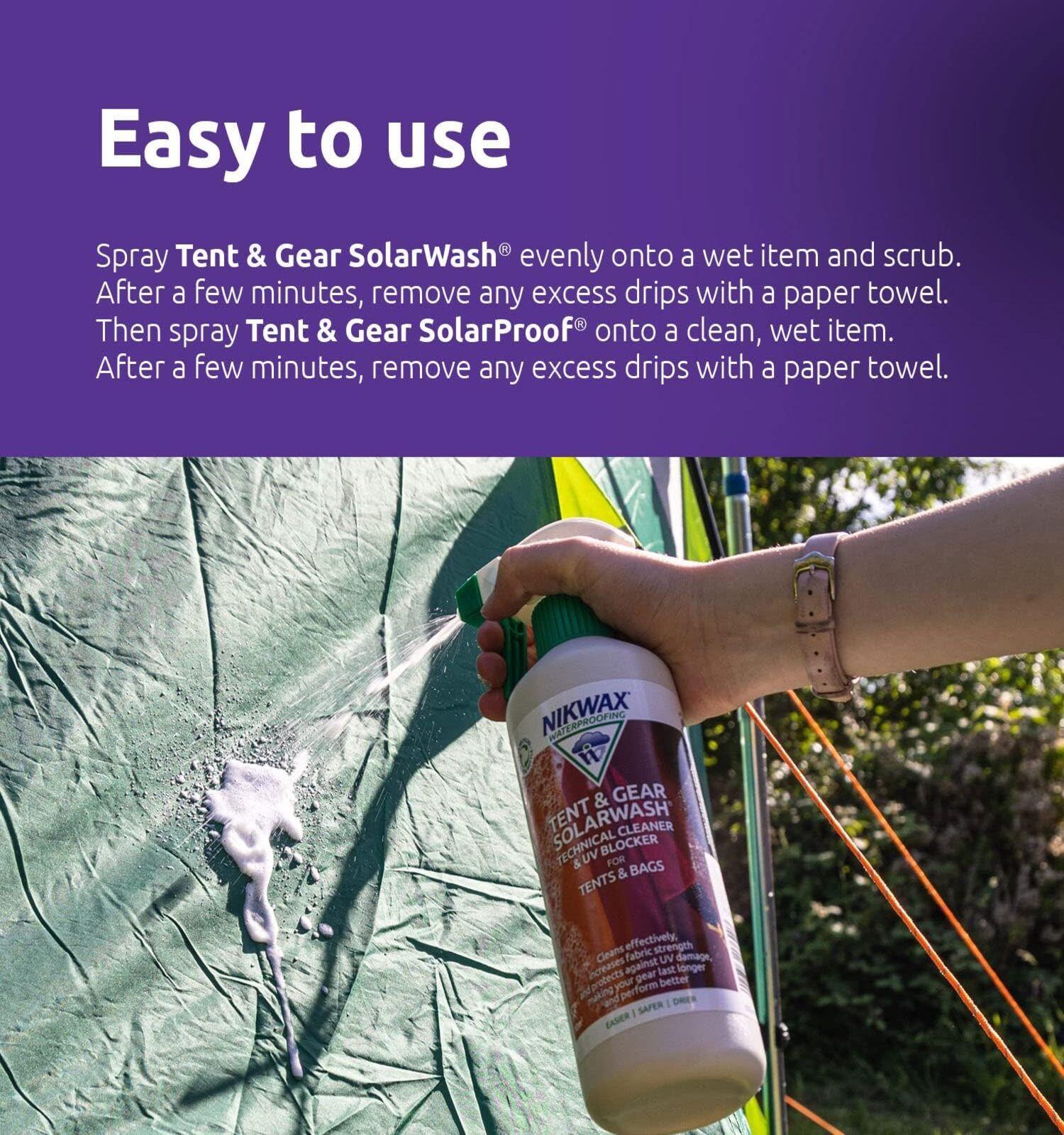 Set De Limpieza Y Protección Uv Para Carpas Nikwax 500 Ml-3