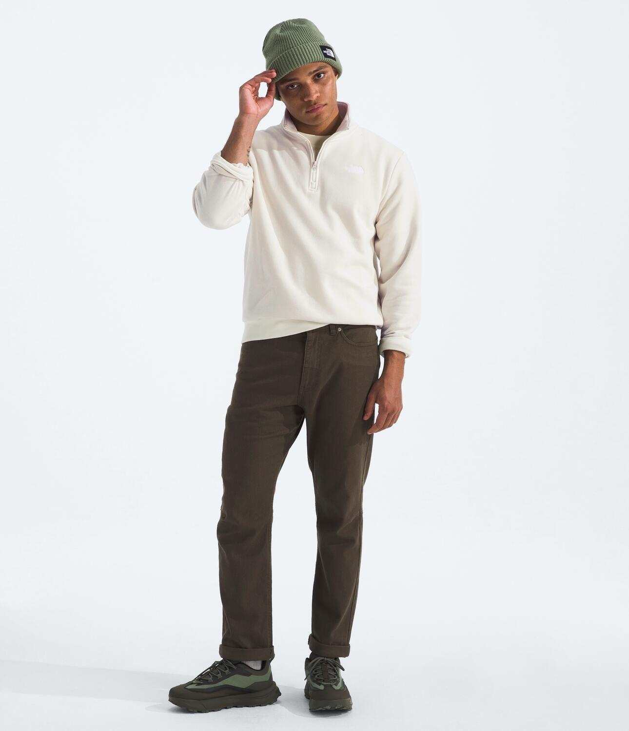 Poleron Evo Simple Dome 1/4 Zip Hombre Blanco-1