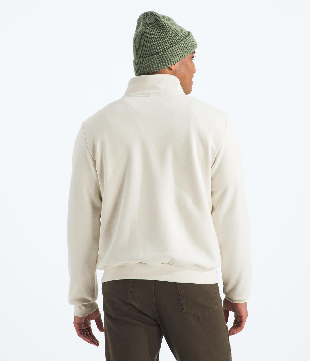 Poleron Evo Simple Dome 1/4 Zip Hombre Blanco-2