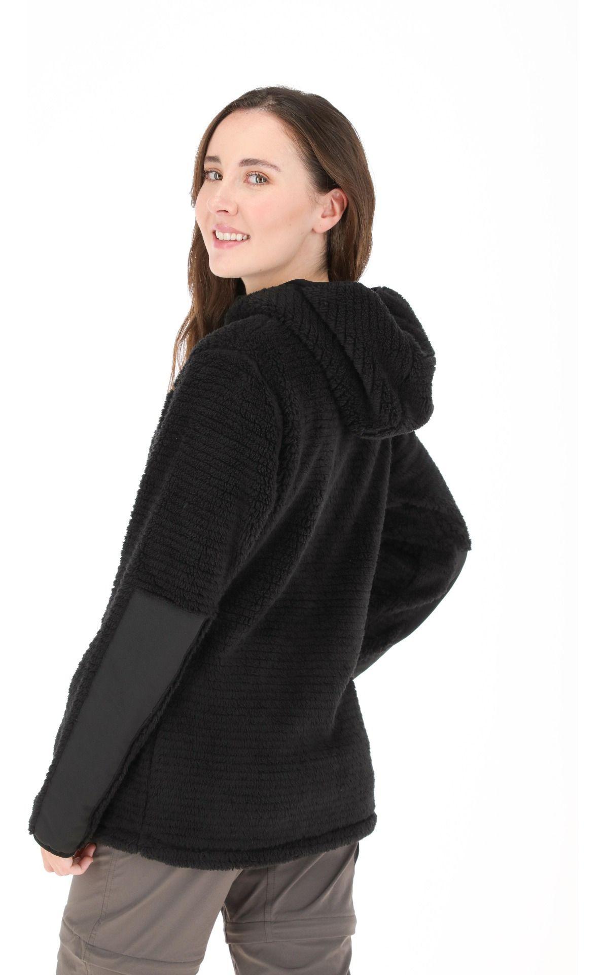 Polar Andesgear Mujer Reciclado Puelo Shaggy Negro-2