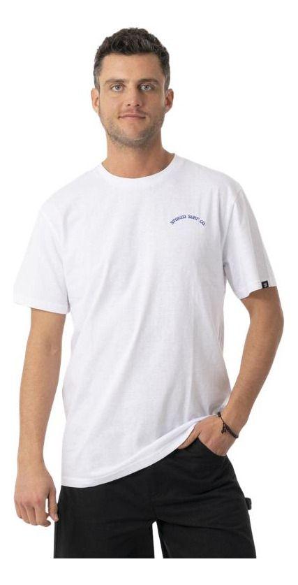 Polera Stoked Hombre Punta Lobos Reciclada Blanco-0