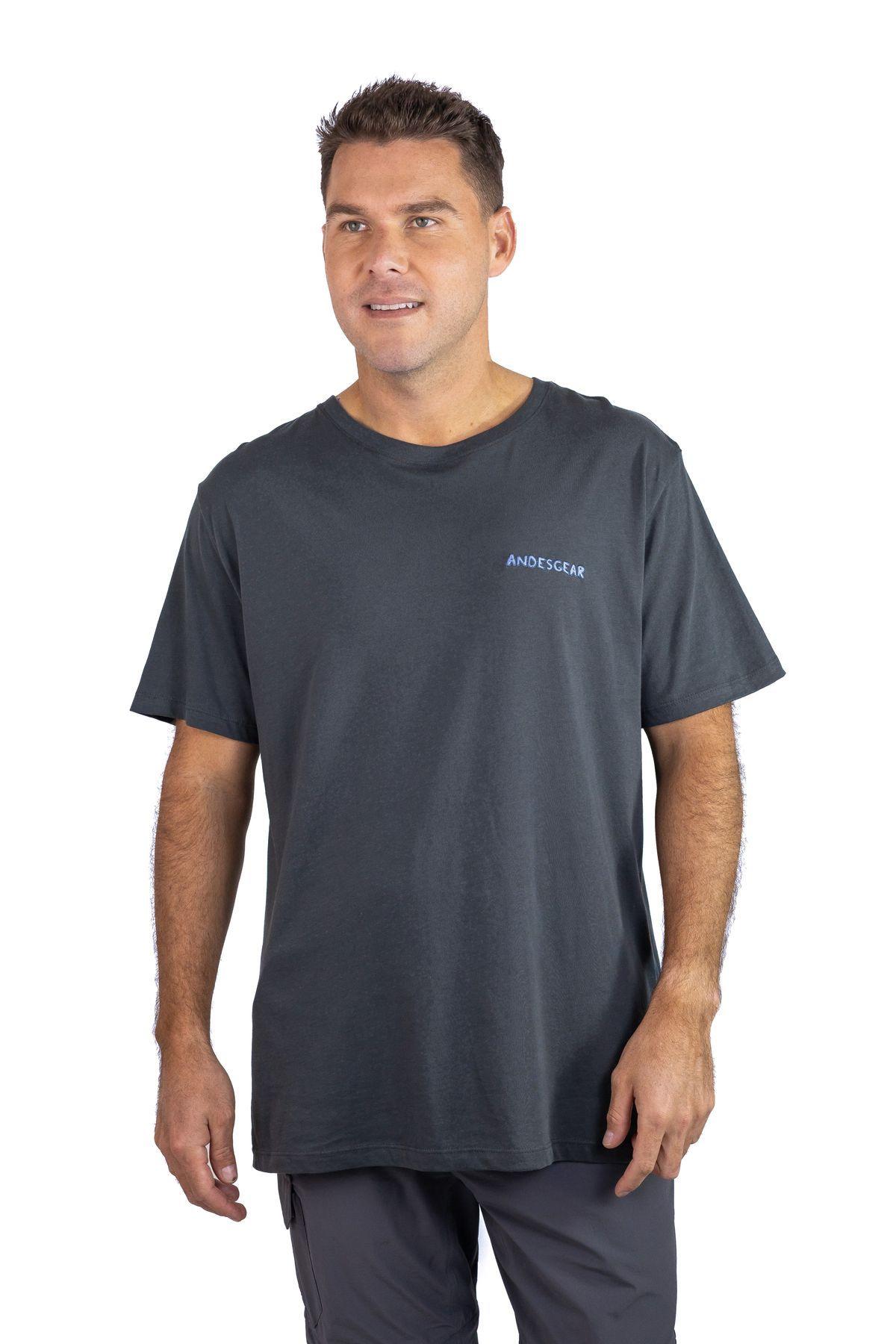 Polera Andesgear Hombre Logo Gris-0