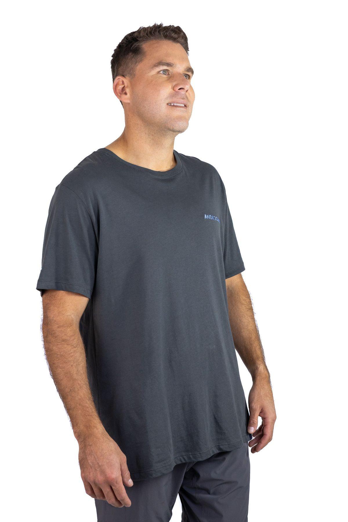 Polera Andesgear Hombre Logo Gris-1