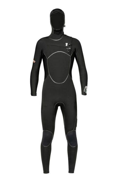 Traje Stoked Hombre De Agua G6 37716 Hooded Negro-0