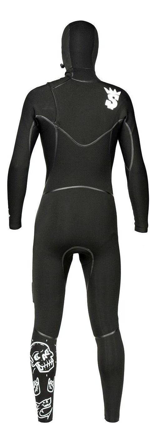 Traje Stoked Hombre De Agua G6 37716 Hooded Negro-1