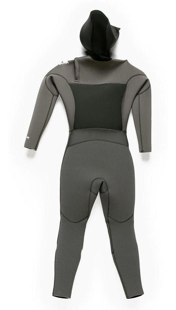 Traje Stoked Niño De Agua G4 5/4/3mm Con Gorro Gris-1
