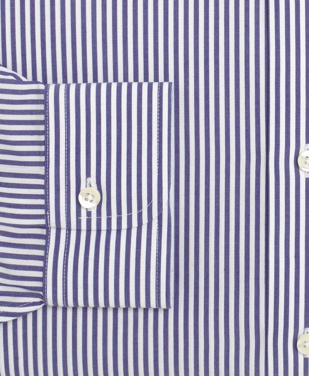 Camisa Milano Fit Bengal Stripe Azul-2