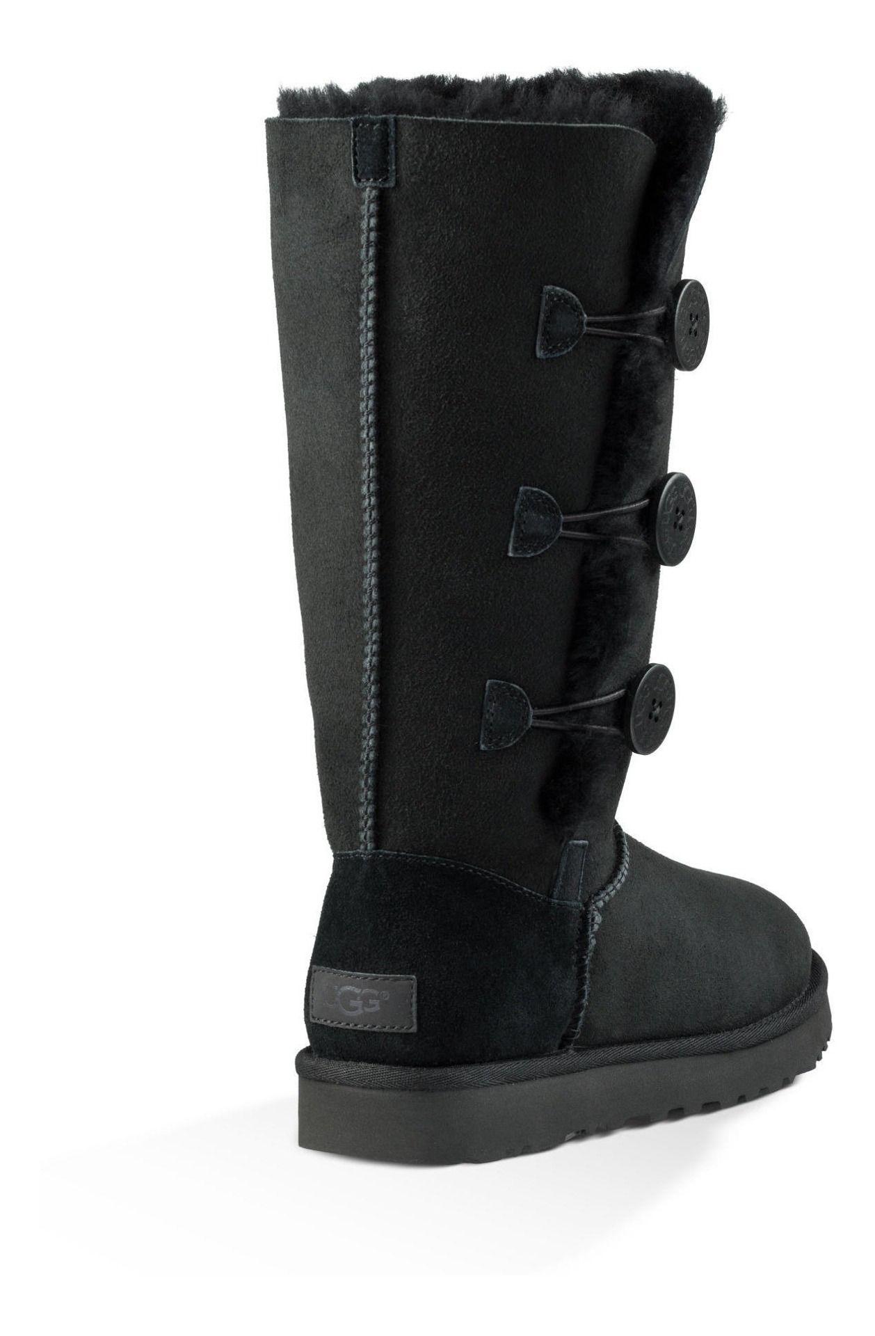 Botas UGG Mujer Bailey Button Triplet Ii Negro-3