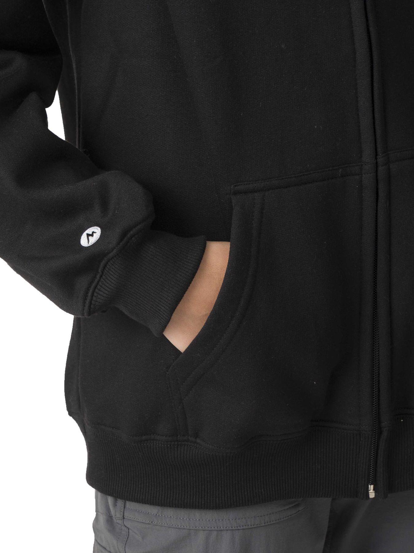 Polerón Marmot Mujer Chest Logo Fullzip Negro-4