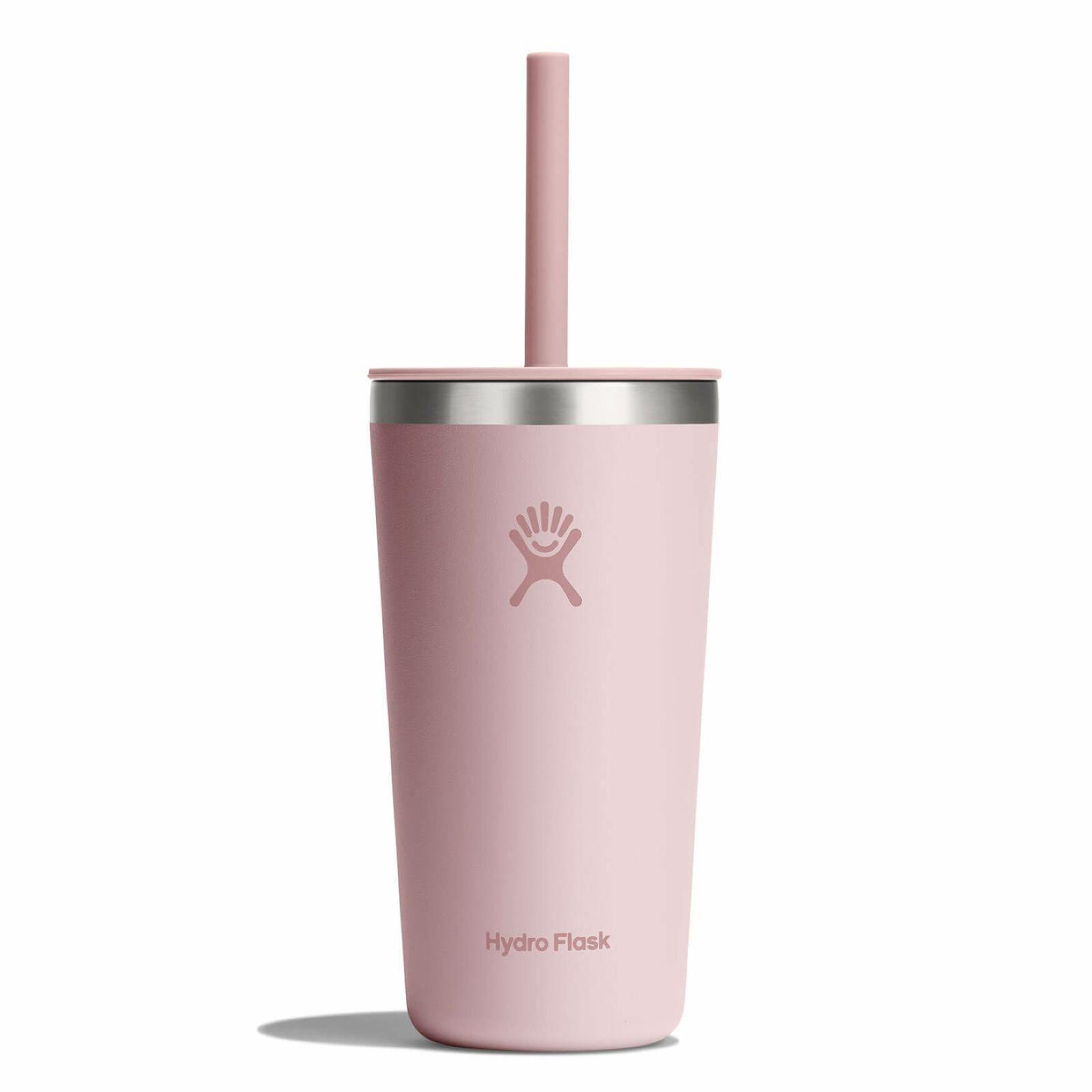 Termo Hydroflask All Around Con Bombilla 591Ml Rosado-0
