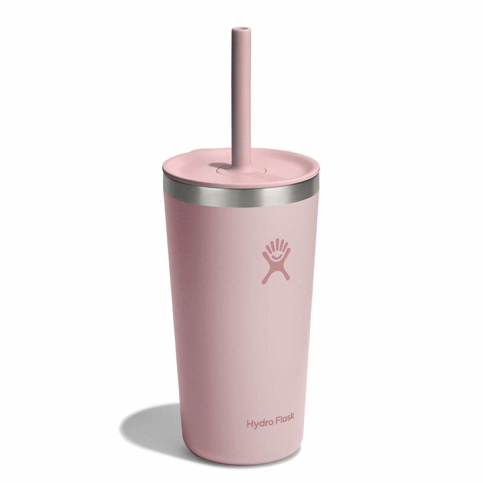 Termo Hydroflask All Around Con Bombilla 591Ml Rosado-1