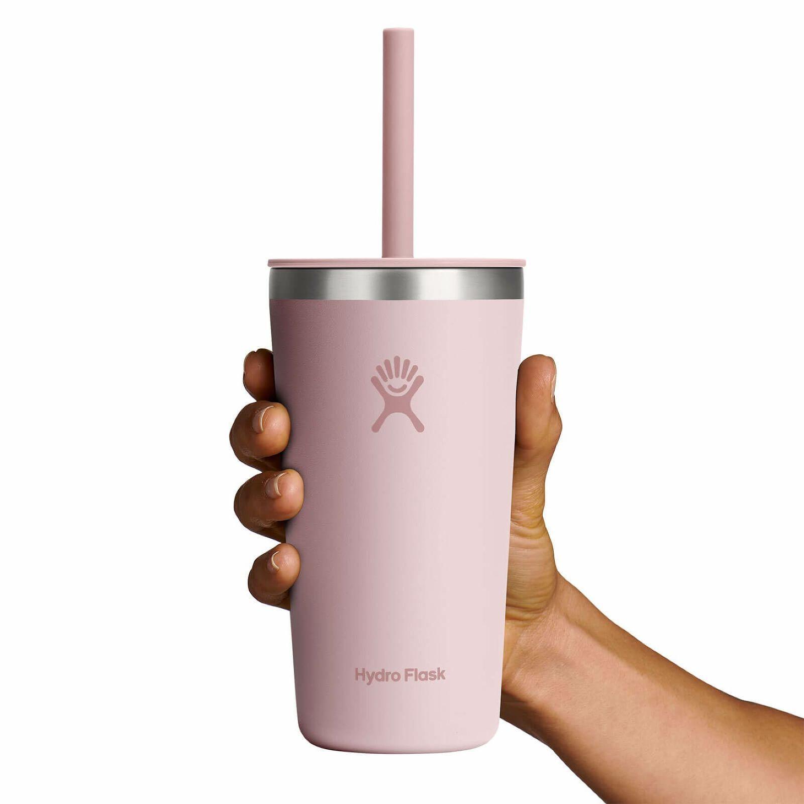 Termo Hydroflask All Around Con Bombilla 591Ml Rosado-2