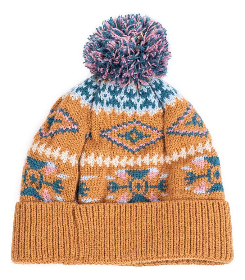 Gorro Andesgear Unisex Pompon Ethnic Café-1