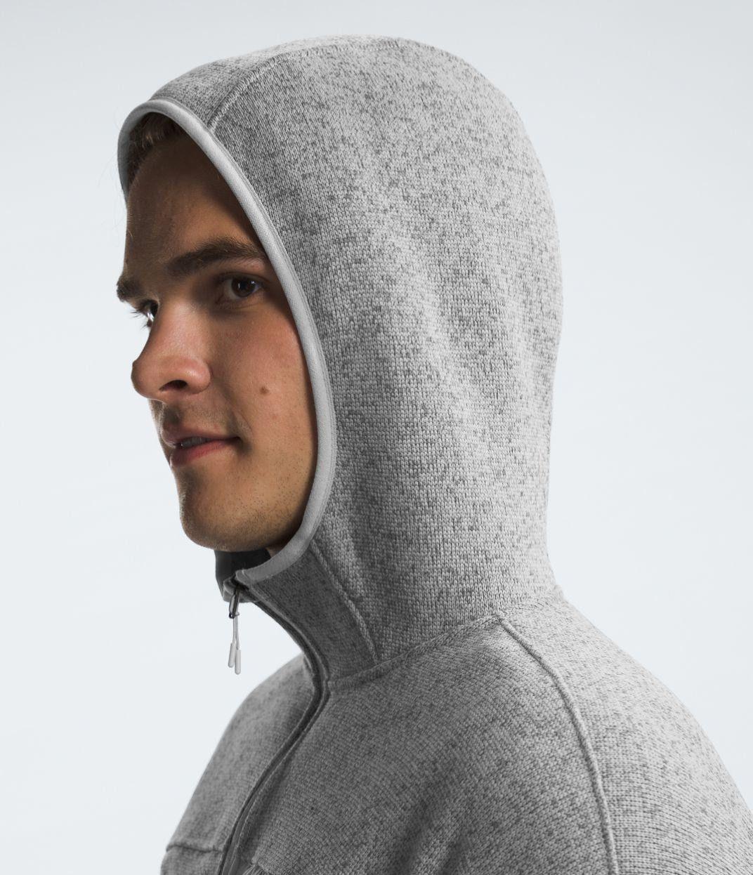 Polar The North Face Hombre Front Range Fleece Hoodie Gris-3