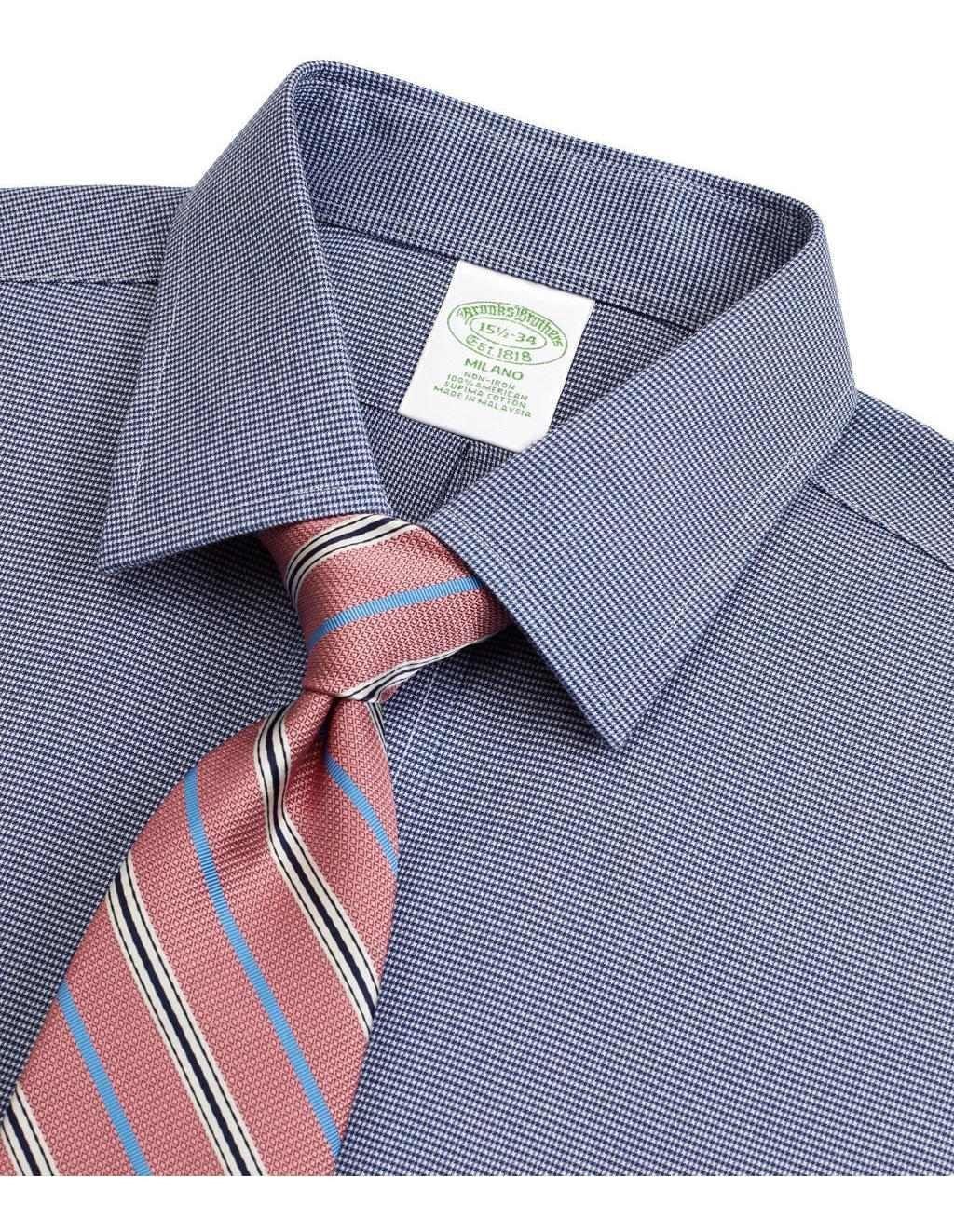 Camisa Brooks Brothers Hombre Milano Slim-fit Azul-1